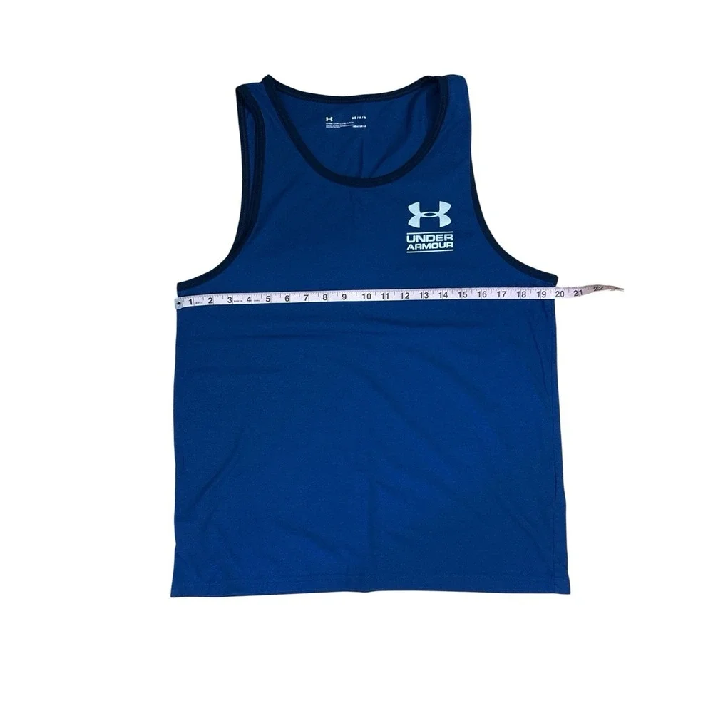 UNDER ARMOUR MEN'S LOOSE HEATGEAR MULTICOLORED TANK TOP SIZE MEDIUM